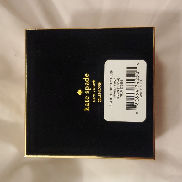 Kate Spade New York Keaton Street Blush Jewelry Box Holder Lenox - Picture 4 of 5